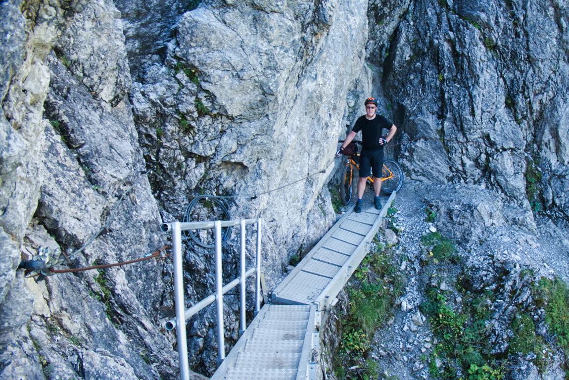 Klettersteig mit Gravelbike